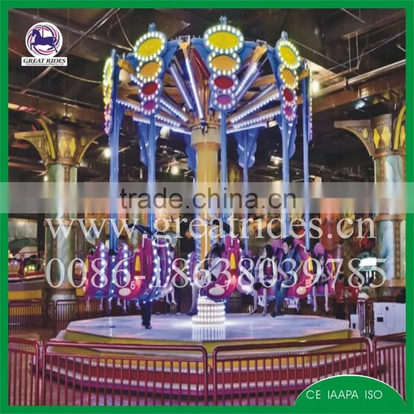 Outdoor Thrill Amusement Rides Airborne Shot With Led Lights for Sale
