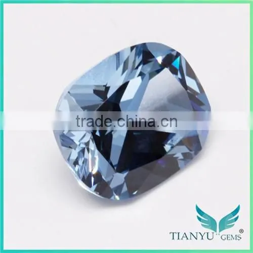Wuzhou Gem Hot Gemstone Processing Loose 10x12 #106 Blue Synthetic Gemstone Spinel Gems for Sale photo-2