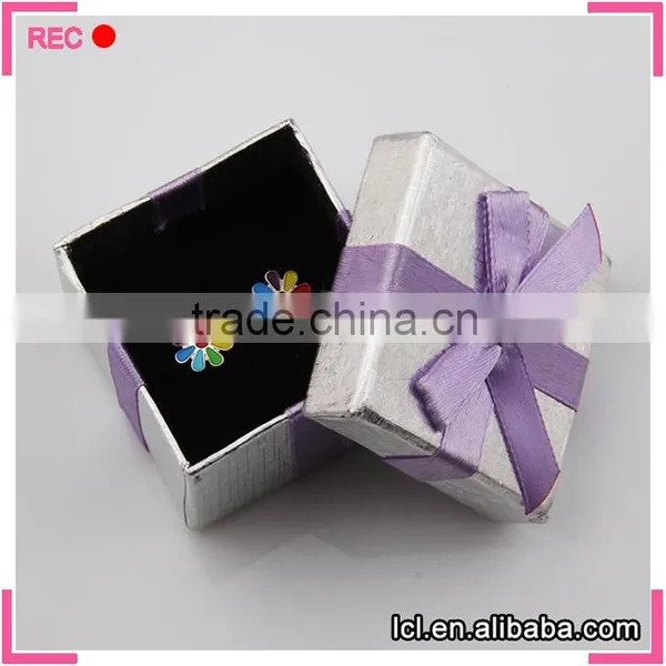 Customized Color Paper Packaging Box With Ribbon, for Ring Hard Paper Gift Box photo-3