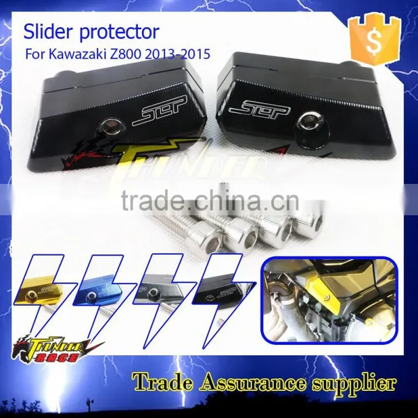 Aluminium CNC Parts and Anodized Flame Slider Protector for Kawasaki Z800