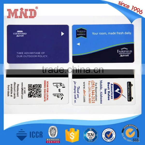 MDP119 Plastic Pvc Rfid Magnetic Stripe Hotel Door Lock Key Cards photo-2