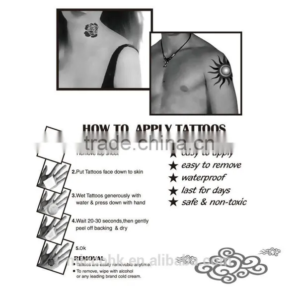2016 Best Price Flash Tattoos Foil Gold Temporary Tattoo Sticker photo-5