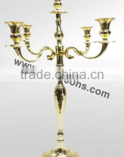 Gold Plated Candelabra and Centerpieces for Wedding Manufactured by Royal De Wajidsons in India photo-3