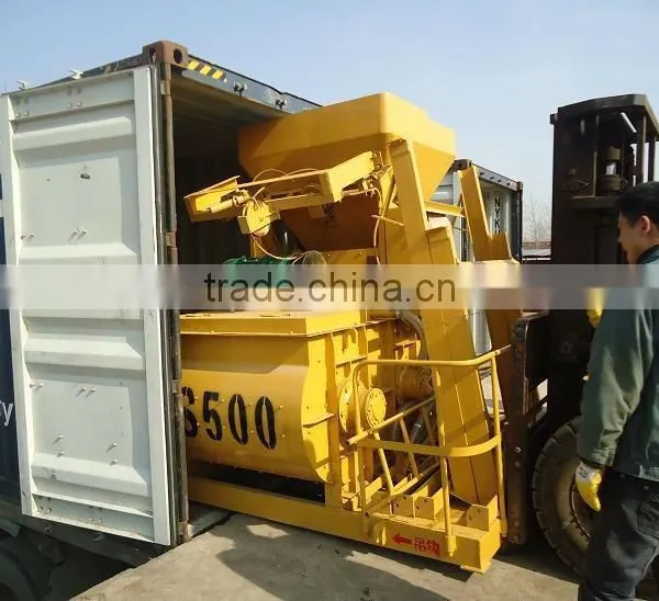 Construction Machines JS500 Concrete Mixer Small Scale Industries in India Images China Product photo-2
