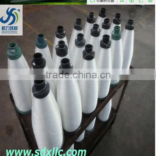 Heat resistant fiberglass sewing thread with ptfe/teflon coating