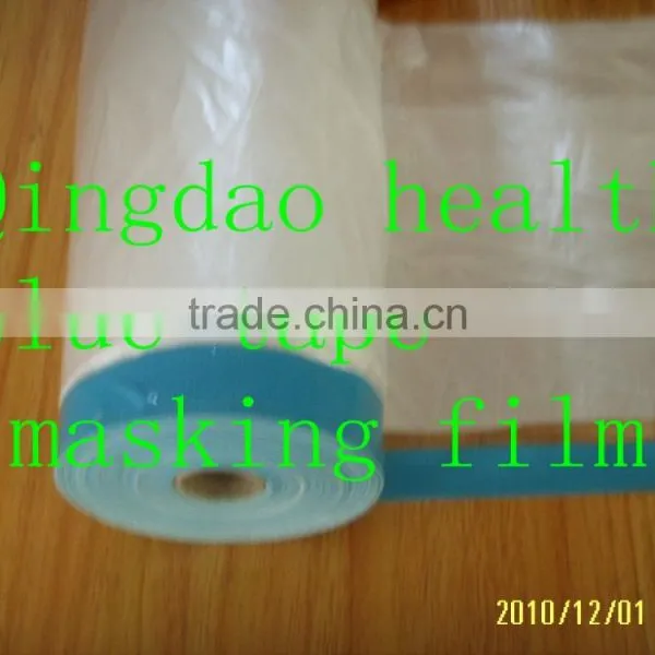 White Pre-taped or Without Taped Masking Films (1400mmx27m) photo-4