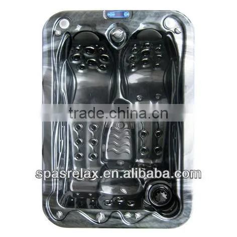 Factory Small Hot Bathtubs&whirlpool for 3 Person With 2 Lounge Seats Indoor Spa Bathtub for Family photo-3