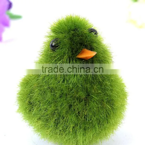 Artificial Small Lovely Flocking Chickens Creative Potted Decorations photo-3