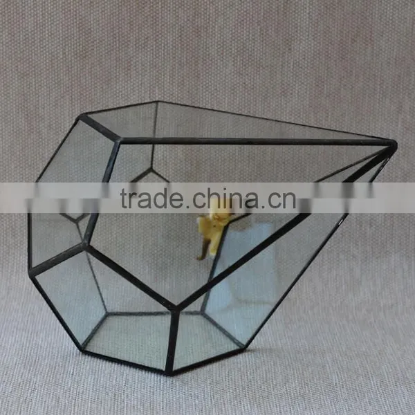 Glass Vases Terrarium Ornament Indoor Plant Greenhouse Handblown Glass Terrarium photo-2