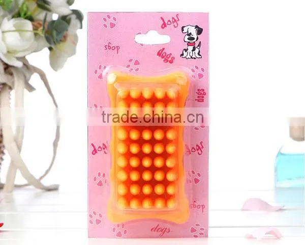Pet Products Silicone Rubber Pet Brush Dog Cat Sheep Pig Bath Groom Brush photo-4