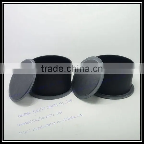 600ml Cylinder Glass Candle Cup With Slate Stone Lid photo-5