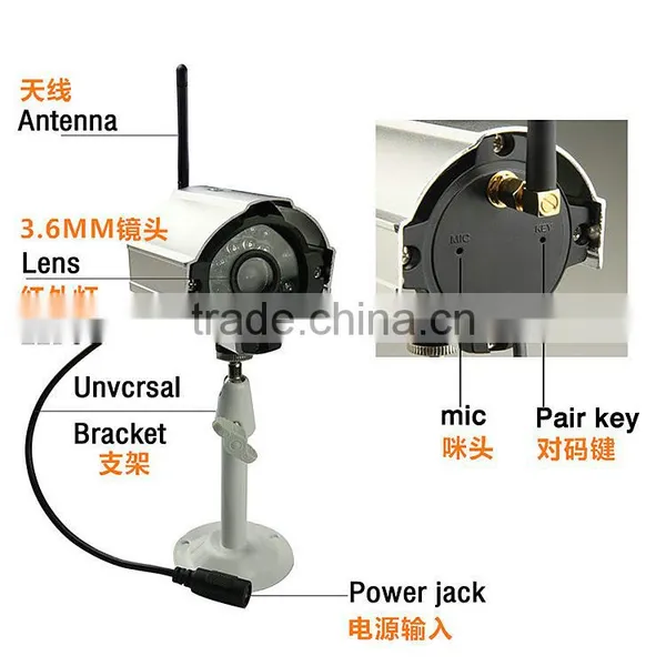 High Quality Digital Wireless Security Camera System CCTV DVR Kit With 7 Inch Monitor photo-5