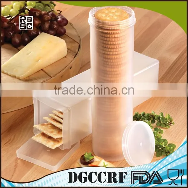 NBRSC 2-Piece Stackable Transparant Biscuit Plastic Storage Container Cookie Boxes Wholesale photo-5
