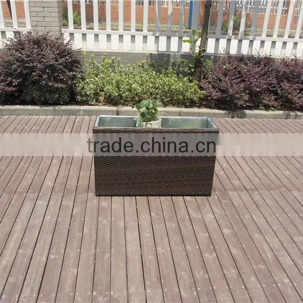 Outdoor 5 Pics Rattan Flowerpot Sets Garden Supplies photo-6