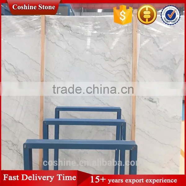 Second Choice Sale Guangxi White Marble Slab Price photo-2