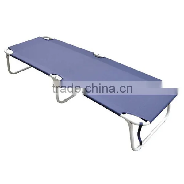 Orange Camping Beach 22mm Steel Tube Sunbed Lounge Chair photo-5