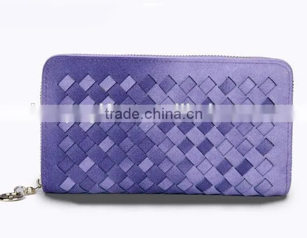 2015 Fashion New Design Woman Wallet Knit Lines Lady Wallet/Purse Women photo-3
