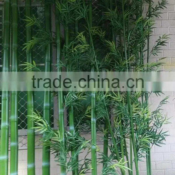 Hign Qulaity New Green Chinese Plastic Outdoor Decor Artificial Lucky Bamboo Poles Fence Plants photo-6