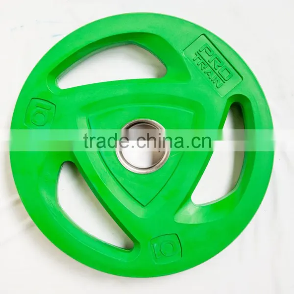 3 Holes Commercial Rubber Bumper Plates Weight Plate photo-2
