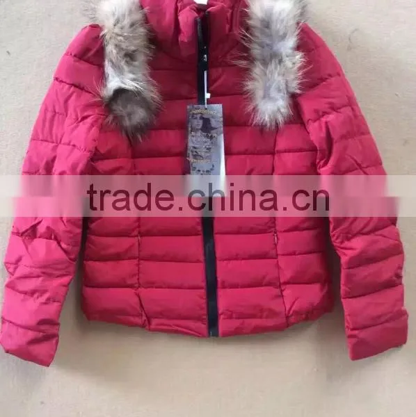 GZY Down Jacket Women Good Qualitmixed Coat High Quality Light Weight Whoelsale Guangzhou 2017 Stock Wearble Warm photo-3