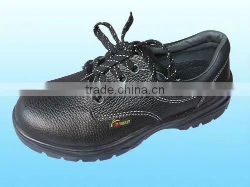 Work Boots Industrial Safety Shoes Black Leather Safety Shoes Steel Toe photo-2
