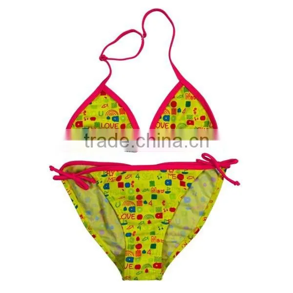 China Wholesale Children Cute Printed Micro Bikini photo-2