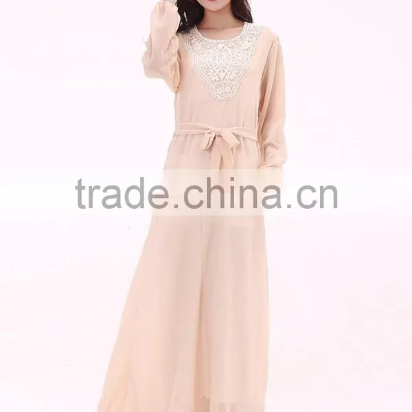 New Design the Middle East Summer Women Muslim Wedding Long Dress photo-6