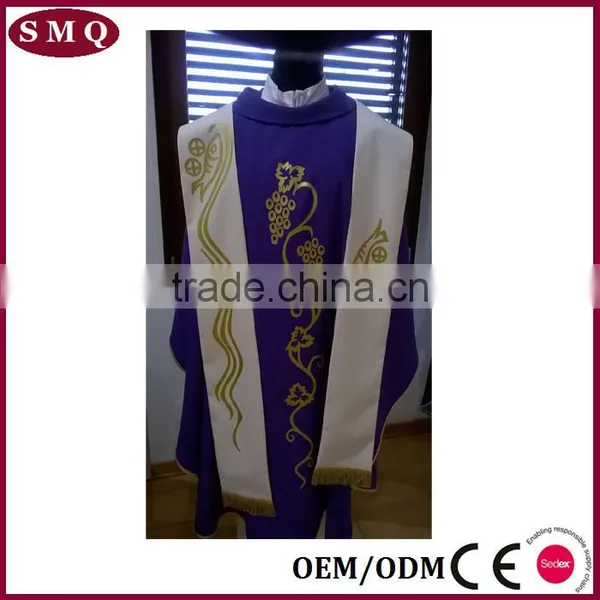 Hot Sale Good Quality Priest Attire Dalmatic Vestment Chasuble photo-4