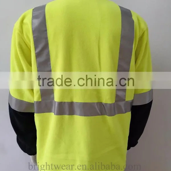 Two Tone hi Vis Jacket Safety Sweatshirt With 3M Reflective Tape for Australia photo-2