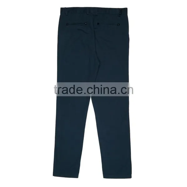 New Design Winter Business Peacock Dark Green Skinny Men Casual Pants photo-3