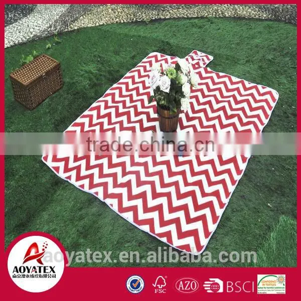 100% Polyester Super Soft CE Certified Many Capacities Waterproof Portable Picnic Blanket Mat photo-2
