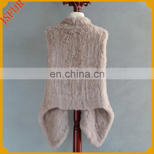 Hot Sale Fashion Fur Vest Rabbit Fur Coat photo-2