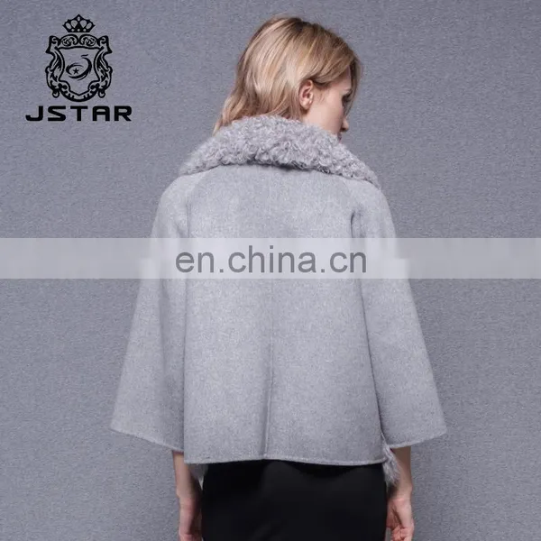 New Fashion Winter Cashmere Coat Ladies Slim Lady Wool Short Coat With Lambs Wool photo-5