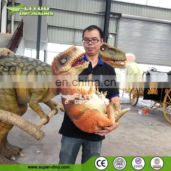 Animatronic Artificial Realistic T-rex Dinosaur Hand Puppets photo-4