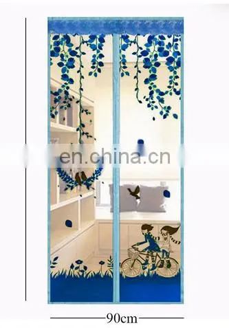 Newest Upgrade Encryption 4 Colors Magnetic Moustiquaire Porte for Decoration photo-5