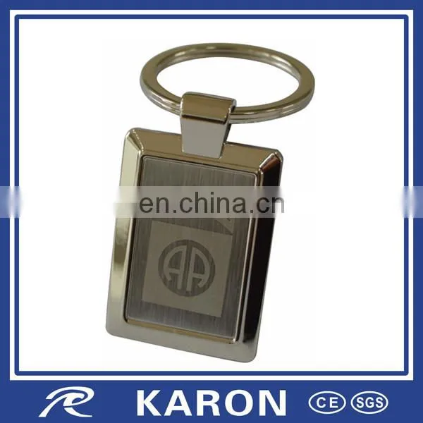 Square Shape Stainless Steel Blank Keychain photo-2