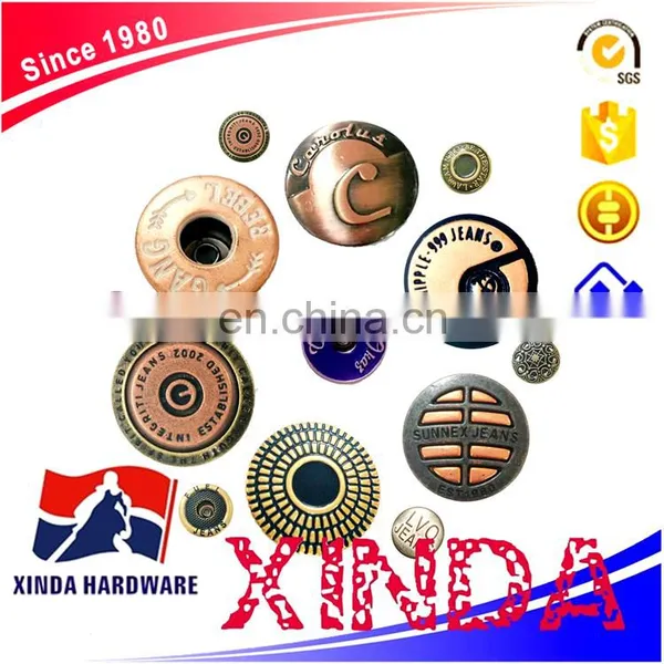 19mm Zinc Alloy Button, Metal Buttons for Customized Design photo-3