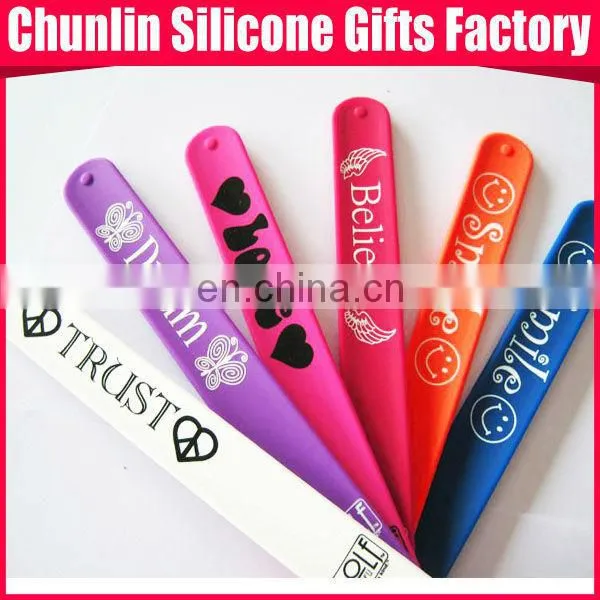 Silicone Slap Wristbands/Slap Bracelets , photo-2