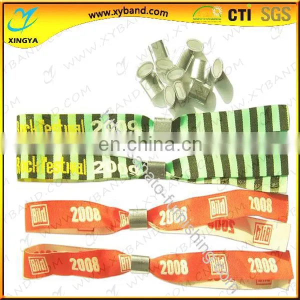 Custome Woven Bracelet,festival Fabric Wristband, Polyester Wristband