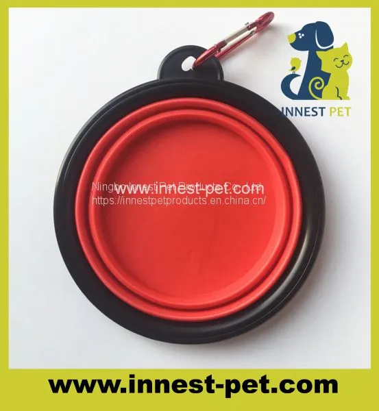 Travel Dog Bowl, Silicone BPA Free Foldable Pet Supplies Collapsible Pet Food Water Feeding Bowl for Dog & Cat