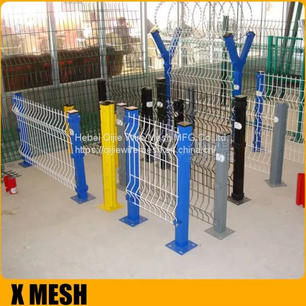 Pvc Coated 3d Bending Panel Curved Welded Wire Mesh Fence photo-2