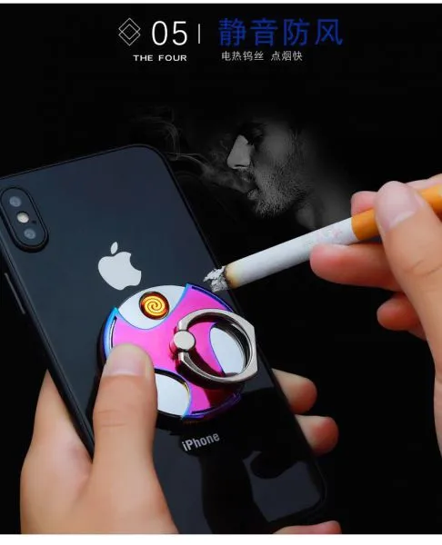 Rechargeable Electric Lighter Colorful Flameless photo-2