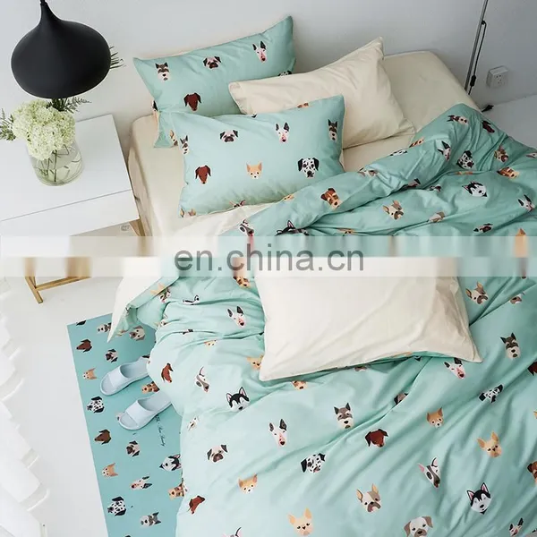 RAWHOUSE Kids Bedding With Dogs / Cotton 100% Kids Duvet Cover