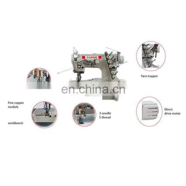 LT 600-01D DIRECT DRIVE HIGH-SPEED CYLINDER-BED INTERLOCK FLATLOCK SEWING MACHINE photo-2