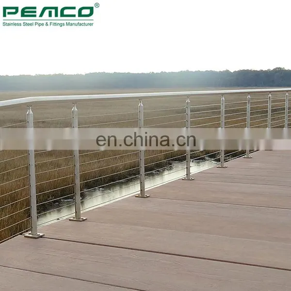 High Quality Balcony Stainless Steel Tensioning Cable Railing System Kits Balustrades Post photo-7