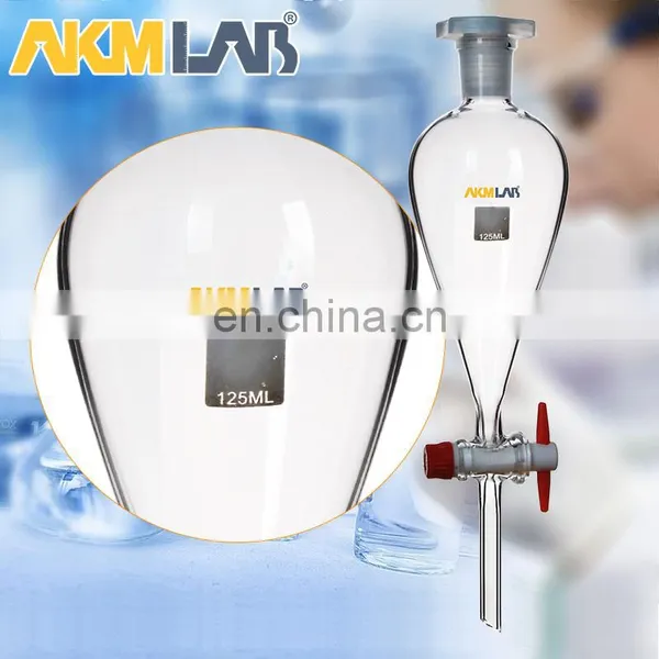 AKMLAB Customized Separatory Funnel 250ml With Plastic Stopper photo-3