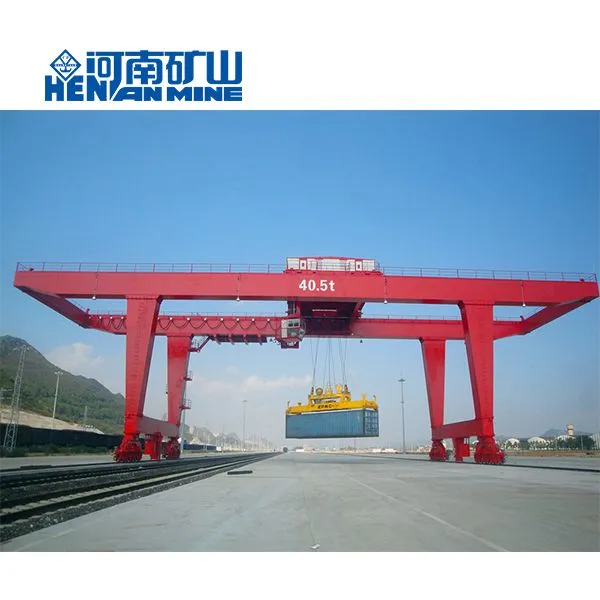 Henan Kuangshan 40 Ton Heavy Duty RMG Rail Mounted Double Beam Container Gantry Crane photo-4