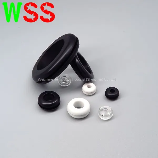 Black Rubber Grommet Silicone Rubber Part PVC Ring Wiring Grommet