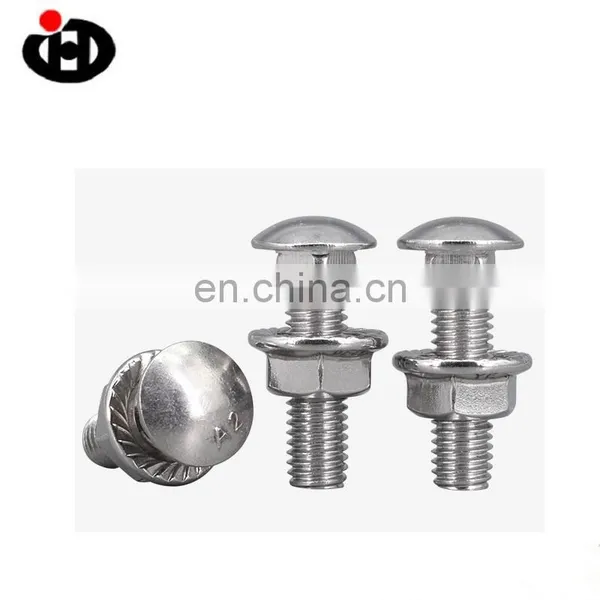 Hot Sale JINGHONG Square Hole Carriage Bolt With Nut Washer photo-2