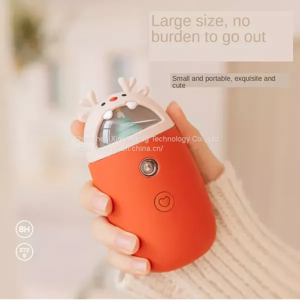 Facial Machine With Face Steamer Hand Warmer 3 In 1 Reindeer Portable Small Rechargeable Power Bank photo-5